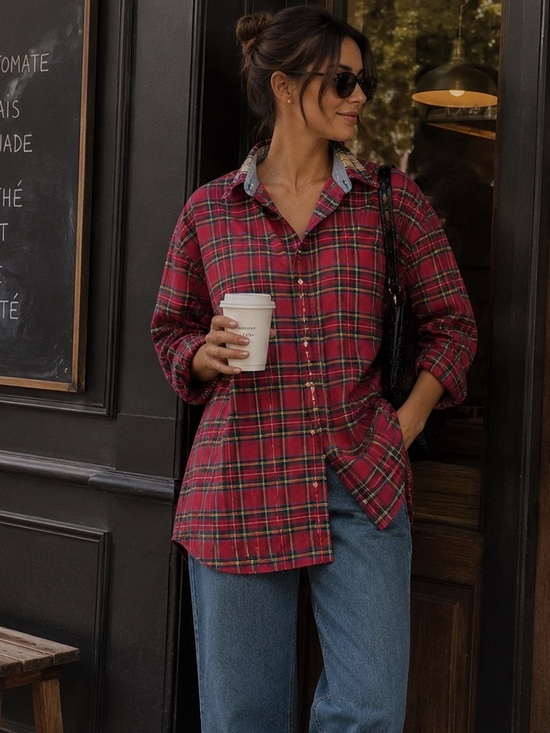 Tops - Vintage Tommy Hilfiger cotton shirt